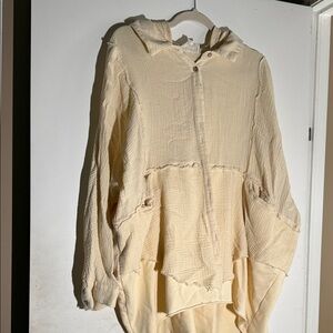 Oli & Hali Light Tan Hooded Shirt